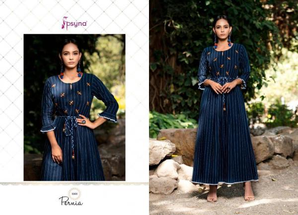 Psyna Pernia Cotton Long Fancy Kurti Collection